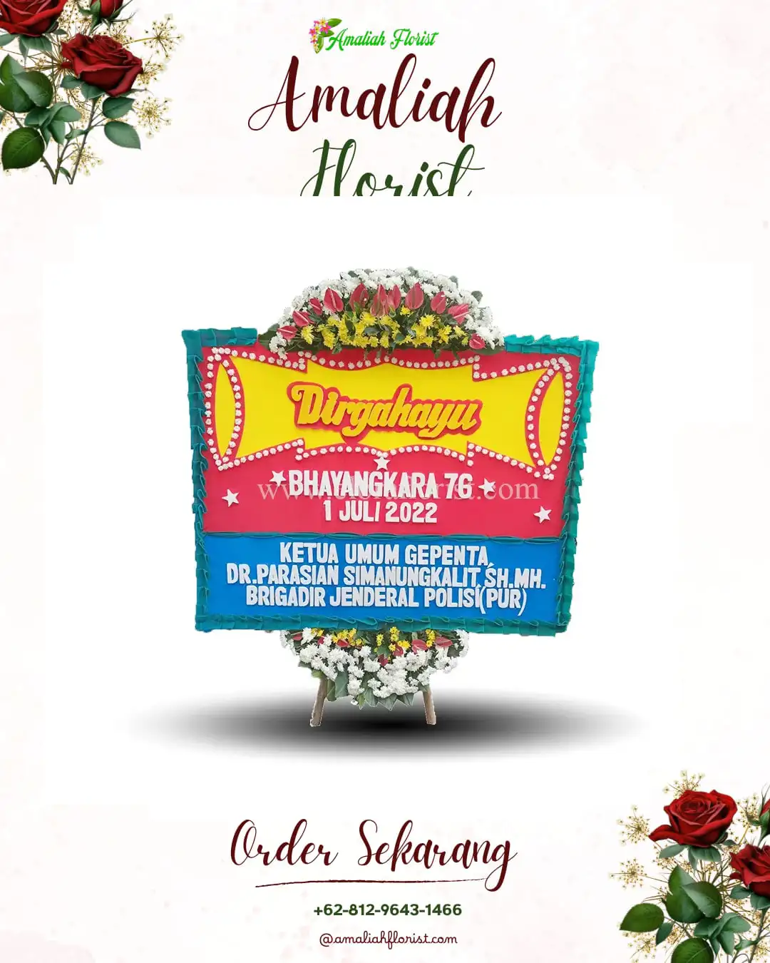 Papan Bunga HUT Ulang Tahun Rawasari